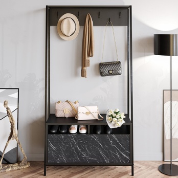 Předsíňová sestava DEVIN černá 1