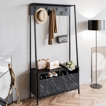 Předsíňová sestava DEVIN černá 2