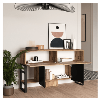 Konzolový stolek DEWEY borovice atlantic/černá 2