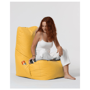 Sedací pytel DIAMOND žlutá 1