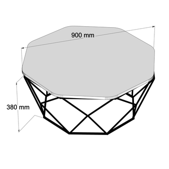 Konferenční stolek DIAMOND černá 2