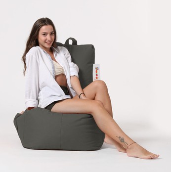 Sedací pytel DIAMOND šedá 3