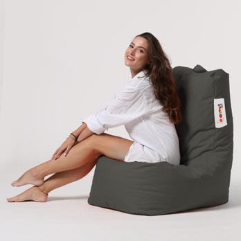 Sedací pytel DIAMOND šedá 4