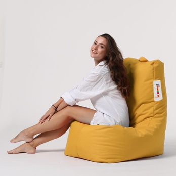 Sedací pytel DIAMOND žlutá 4