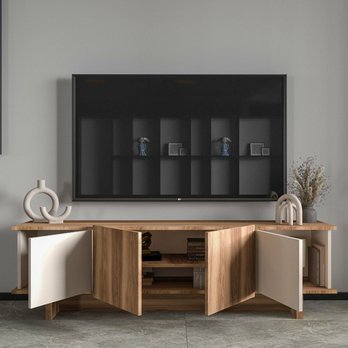 TV stolek DIANA 1 krémová/ořech 1