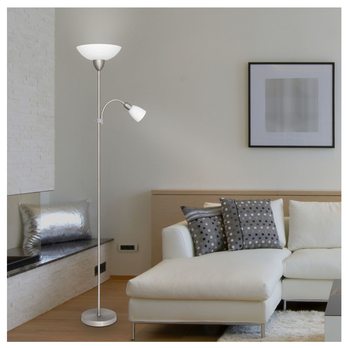 Stojací lampa DIANA chrom/bílá 1