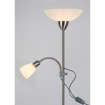 Stojací lampa DIANA chrom/bílá 2