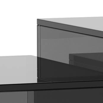 Konferenční stolek DICE šedá/kouřová, 2 ks 5