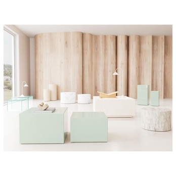 Konferenční stolek DICE čirá/křišťálově čirá, 2 ks 1