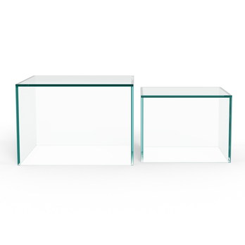 Konferenční stolek DICE čirá/křišťálově čirá, 2 ks 4