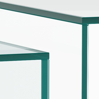 Konferenční stolek DICE čirá/křišťálově čirá, 2 ks 6