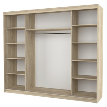 Šatní skříň DIEM dub sonoma/bílá 2