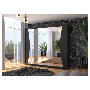 Šatní skříň DIEM černá 1