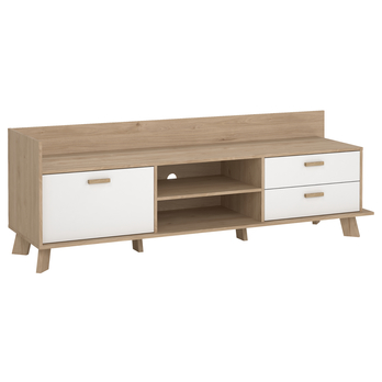 TV komoda DIGBY 1 bílá/dub jackson hickory 5