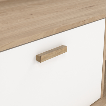 TV komoda DIGBY 1 bílá/dub jackson hickory 7