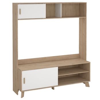 TV komoda DIGBY 2 bílá/dub jackson hickory 6