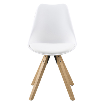 Jídelní židle DIMA PU kaučukovník/bílá 2