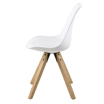 Jídelní židle DIMA PU kaučukovník/bílá 3