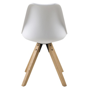 Jídelní židle DIMA PU kaučukovník/bílá 4