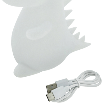 Dětská noční lampa DINO bílá 4