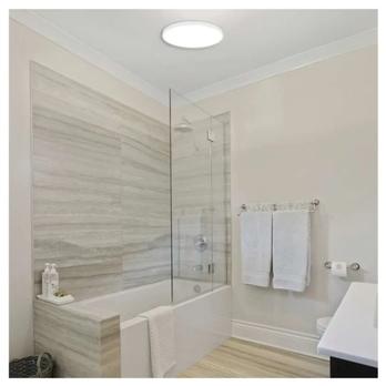 Stropní koupelnové svítidlo DIONI bílá, průměr 28 cm 1