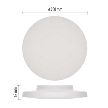 Stropní koupelnové svítidlo DIONI bílá, průměr 28 cm 10