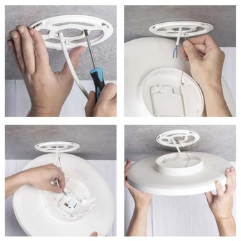 Stropní koupelnové svítidlo DIONI bílá, průměr 41 cm 8