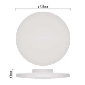 Stropní koupelnové svítidlo DIONI bílá, průměr 41 cm 10