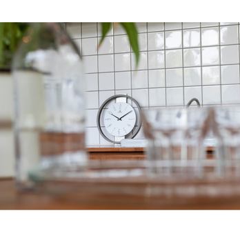 Nástěnné hodiny DIPOA IV šedá/bílá, ⌀ 30 cm 5