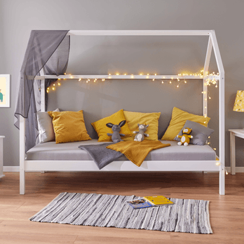 Domečková postel DITA bílá, 90x200 cm 2