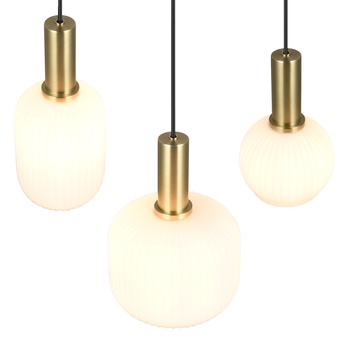 Závěsné svítidlo DIVA 3 černá/bílá 3