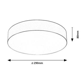 Venkovní stropní svítidlo DOLEN černá, průměr 29 cm 6