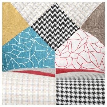Křeslo s podnožkou DOLMA patchwork 9
