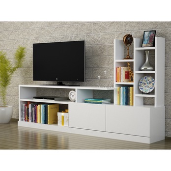 TV sestava  DOLUNAY bílá 1