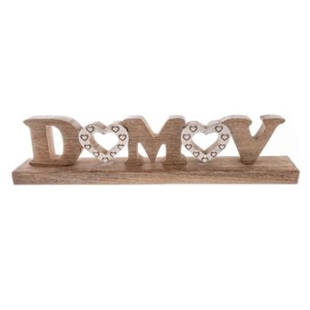 Dekorace nápis DOMOV mango, výška 10 cm 2