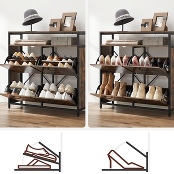 Botník DON 2 černá/hnědá 2