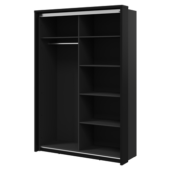 Šatní skříň DORA dub artisan/černá 1