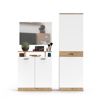 Předsíňová sestava  DORES 4 dub craft/bílá 2