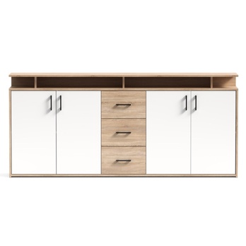 Komoda DOROTHEA XXL dub sonoma/bílá 1