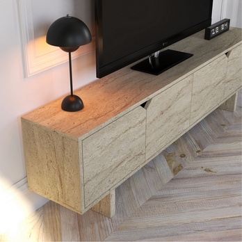 TV komoda DORUK travertin 4