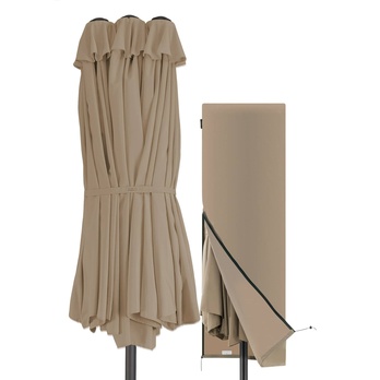 Slunečník DOUBLE taupe 2