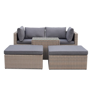 Zahradní set DRAMMEN béžová/šedá 2