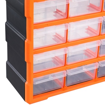 Organizér na drobné díly DRAWERS 1 oranžová/šedá 7
