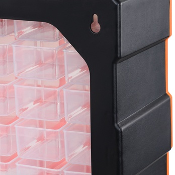 Organizér na drobné díly DRAWERS 2 oranžová/šedá 9