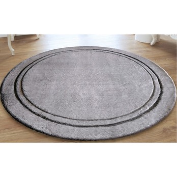 Koberec DREAM BORDER šedá, průměr 160 cm 3