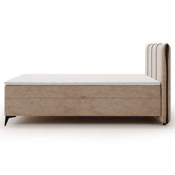 Postel s matrací a topperem DREAMER béžová, 180x200 cm 5