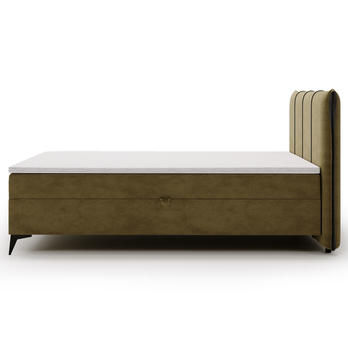 Postel s matrací a topperem DREAMER olivová, 180x200 cm 4