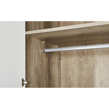 Šatní skříň DREANO dub canyon/bílá, šířka 289 cm 5