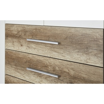 Šatní skříň DREANO dub canyon/bílá, šířka 289 cm 7