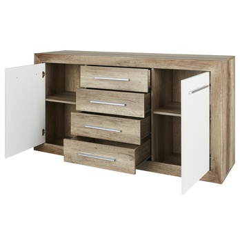 Komoda DREANO dub canyon/bílá 2